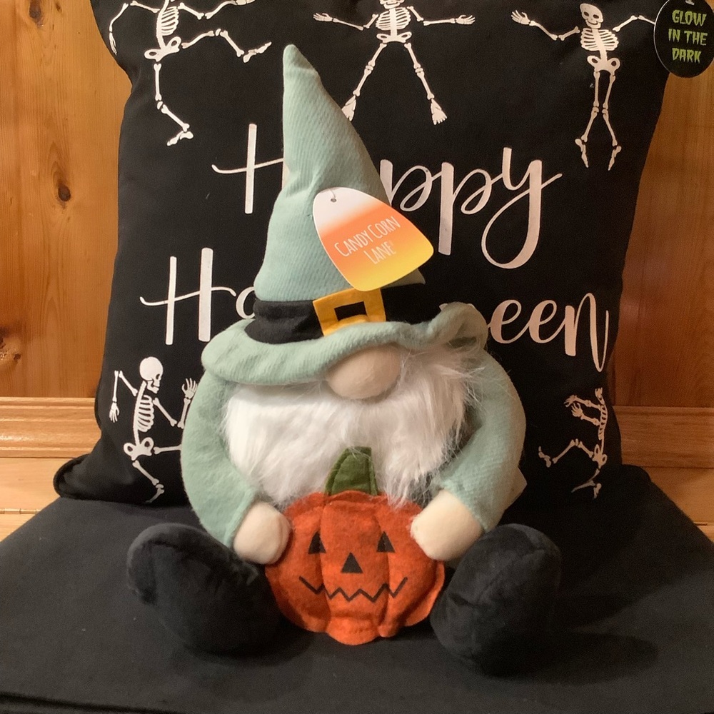 Candy Corn Lane Pumpkin Gnome